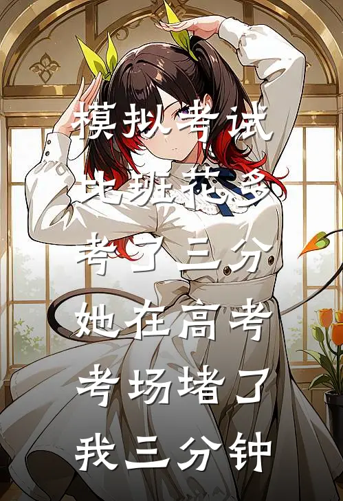 模拟考试比班花多考了三分，她在高考考场堵了我三分钟