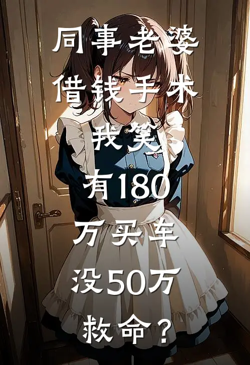 同事老婆借钱手术，我笑：有180万买车，没50万救命？