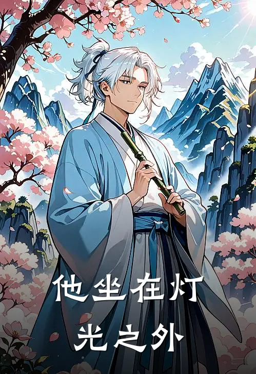他坐在灯光之外