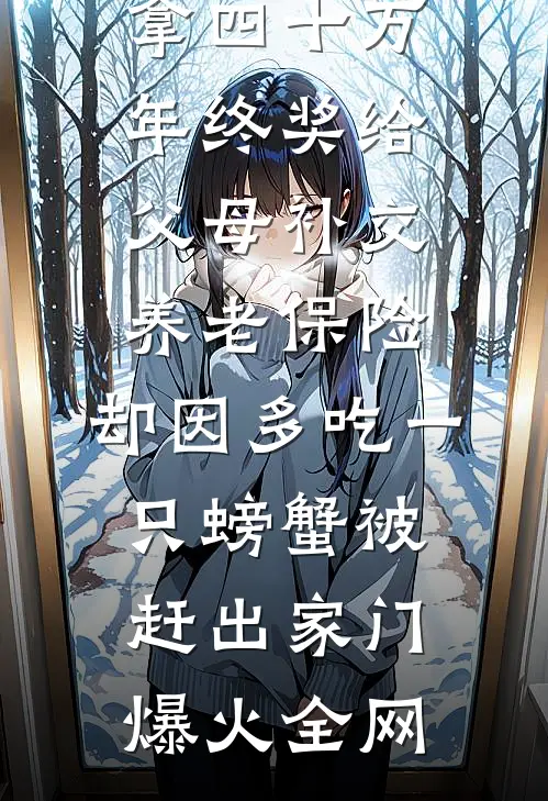 拿四十万年终奖给父母补交养老保险，却因多吃一只螃蟹被赶出家门爆火全网